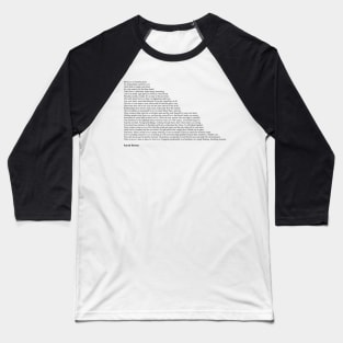 Sarah Dessen Quotes Baseball T-Shirt